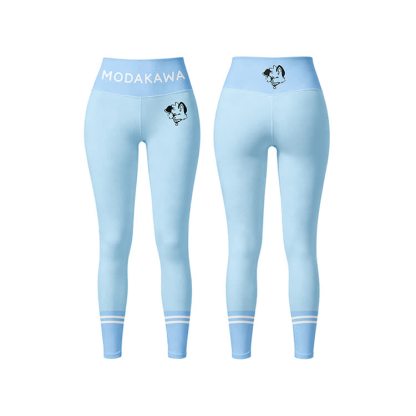 MODAKAWA X popipeko Puppy Graphic Sport-BH Top Leggings passendes Outfit - Blue Leggings - 5XL - image 9