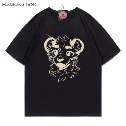 MODAKAWA X atka Cheeky Tiger Face Grafik-T-Shirt - Black - 5XL - image 3