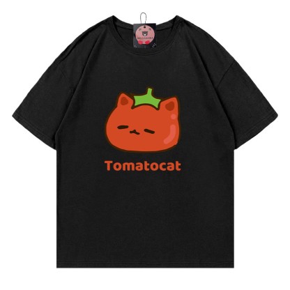 TOMATOCAT Tomatenkatzen-Print Modakawa T-Shirt - Black - 5XL - image 5