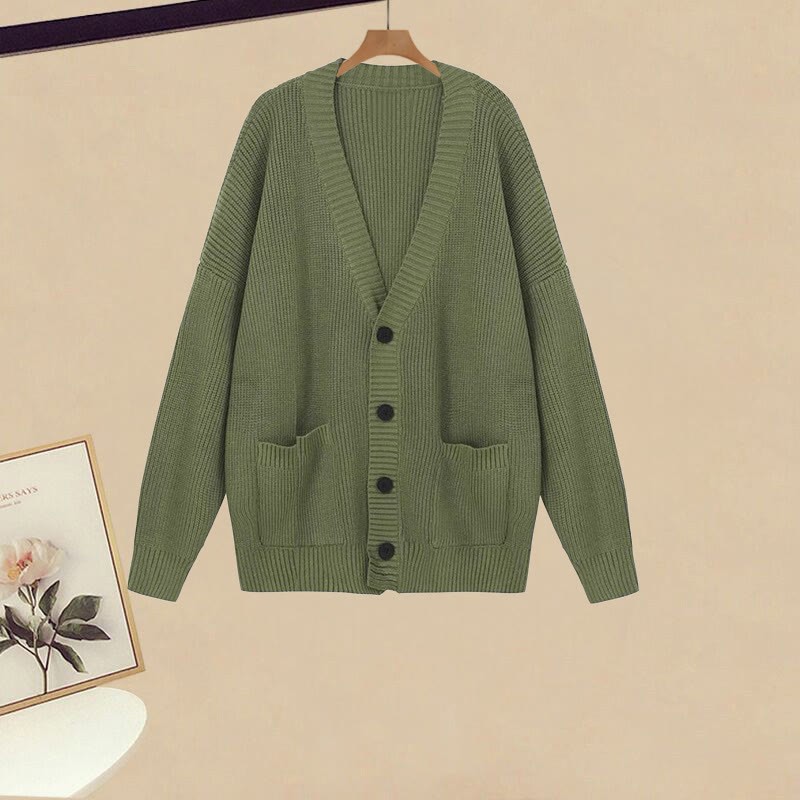 Strickjacke, Jeanskleid, passendes Outfit - Sweater - XL - image 2