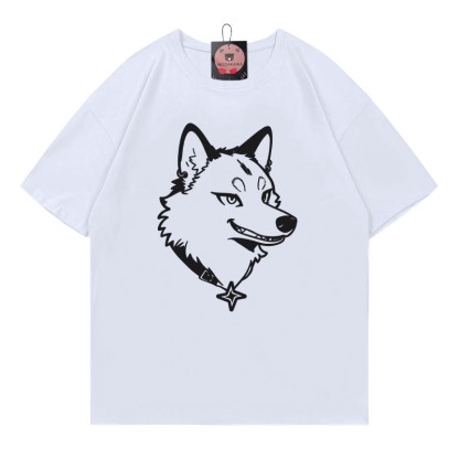 T-Shirt mit Welpenaufdruck - White - 5XL - image 3