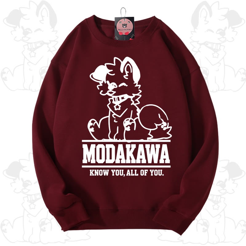 MODAKAWA X popipeko Kawaii Puppy Graphic Unisex Sweatshirt - Rot - 3XL - image 13