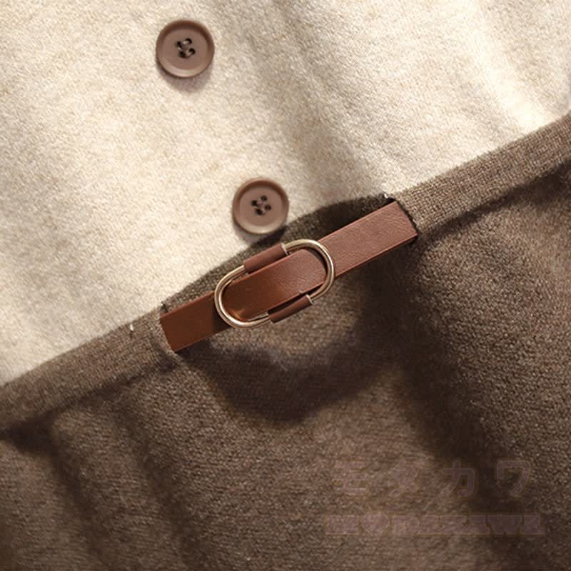 Spitzenstrickgürtel-Pulloverkleid - image 4