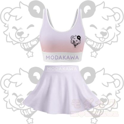 MODAKAWA X popipeko Bären-Grafik Crop Tanktop Sport Top Rock passendes Outfit - Lila Set - 2XL - image 13
