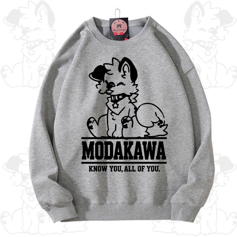 MODAKAWA X popipeko Kawaii Puppy Graphic Unisex Sweatshirt - Dunkelgrau - 3XL - image 10