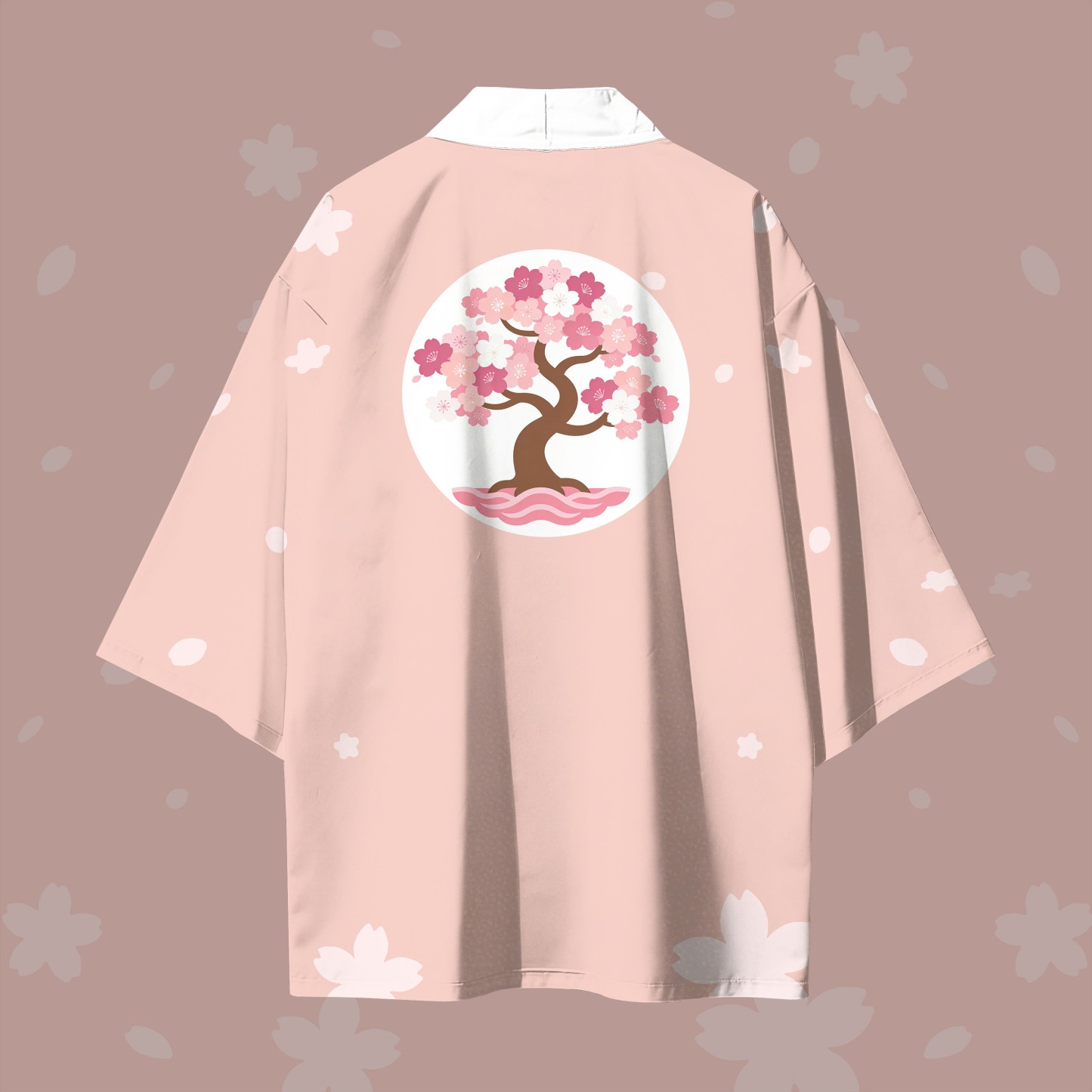 Modakawa-Cardigan mit Sakura-Blumenmuster, Kimono-Oberbekleidung - image 3