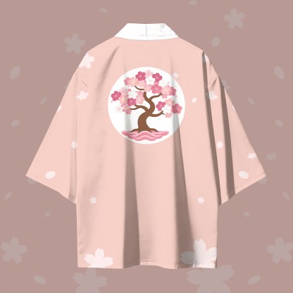 Modakawa-Cardigan mit Sakura-Blumenmuster, Kimono-Oberbekleidung - image 3