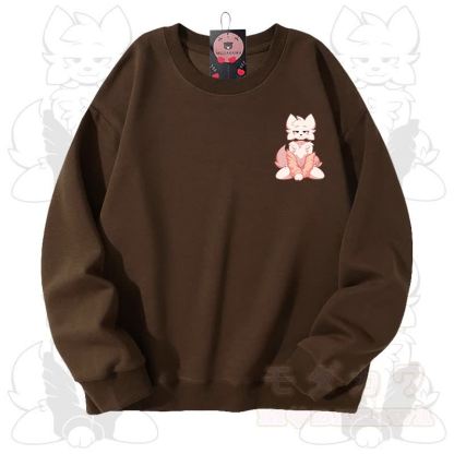 MODAKAWA X zarckets Fox Graphic Unisex Sweatshirt - Braun - 3XL - image 7
