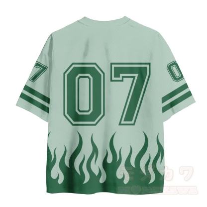 Fußballtrikot mit Freiheitsstatue-Motiv, Kreuz, Feuernummer, Grafik, Vintage-Mesh-Trikot - image 3