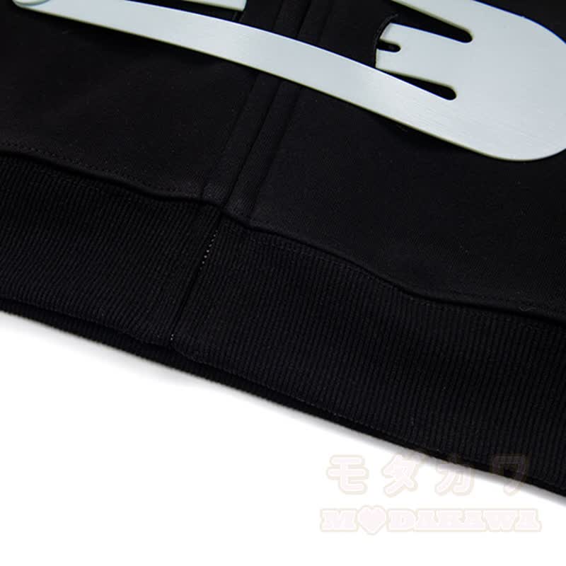 Hochwertiges, langlebiges Set aus Hoodie, Rock und Strasssteinen mit bunten Pins und Sternenmuster – zweiteilig - image 12