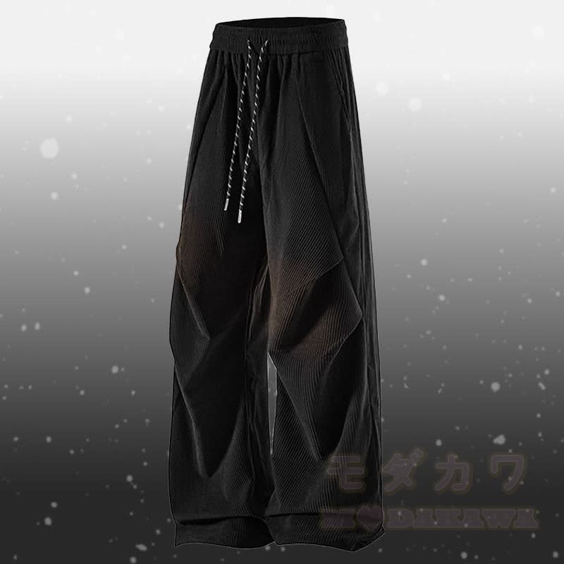 Farbverlauf-Pullover mit flauschigem Unterkleid und Cordhose (zweiteilig) - Schwarze Hose - 3XL - image 9