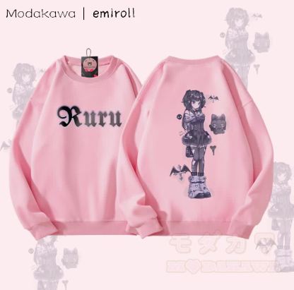 MODAKAWA X emiroll Ruru Graphic Unisex Sweatshirt - Rosa - 5XL - image 4