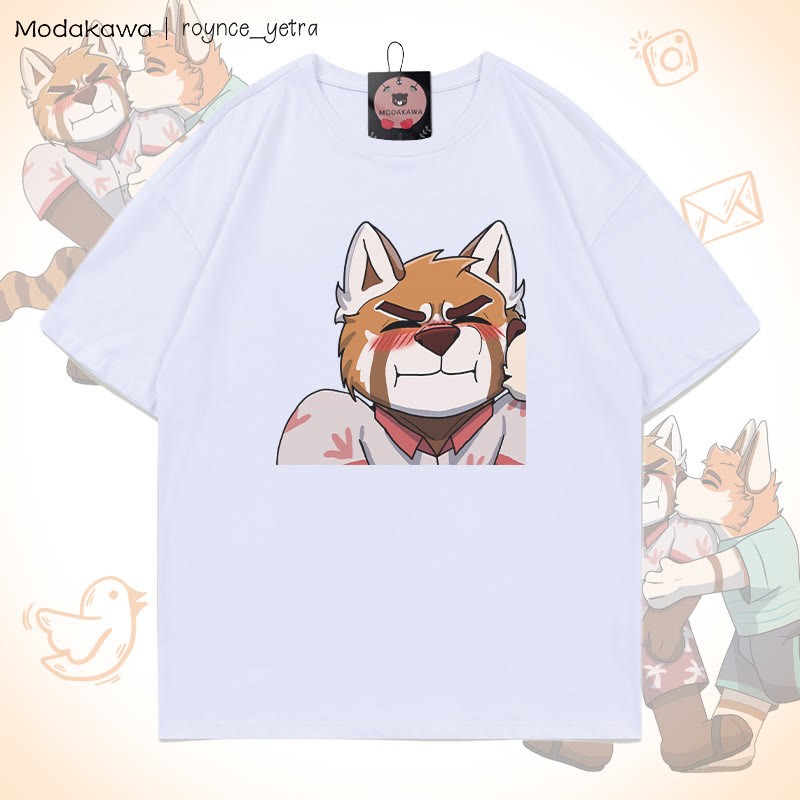 MODAKAWA X roynce_yetra Anderson Kisses Felipe Grafik-T-Shirt - White A - 5XL - image 4