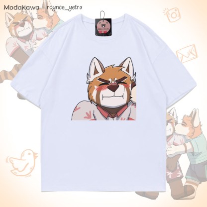 MODAKAWA X roynce_yetra Anderson Kisses Felipe Grafik-T-Shirt - White A - 5XL - image 4