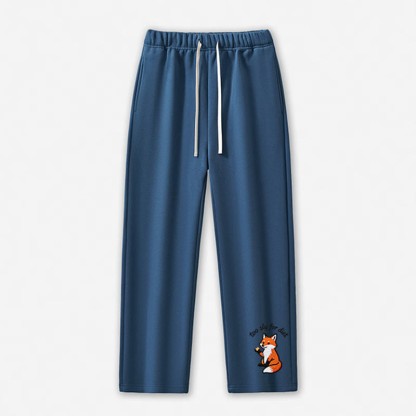 Zu schlau für die Diät: Freizeithose mit Fuchsmotiv - Dark Blue - 5XL - image 4