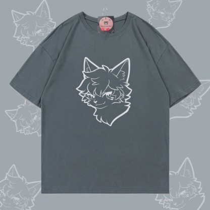 MODAKAWA Cat Boy Grafik-T-Shirt - Dark Grey - 5XL - image 4