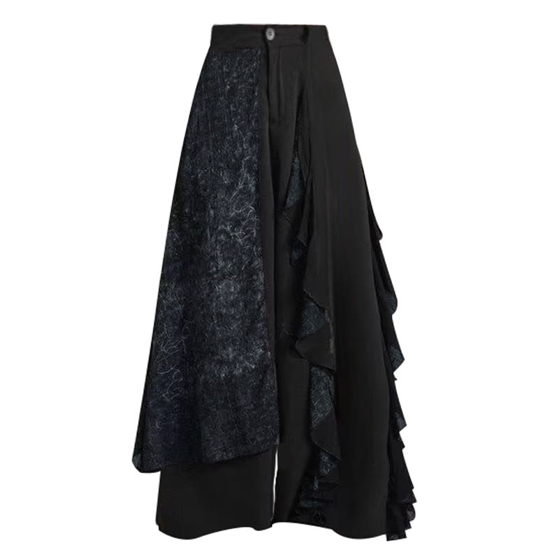 Vintage Hose mit weitem Bein und Schnallen-Quastenoberteil - Hose - XL - image 5