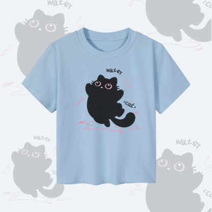 MODAKAWA Lustiges Oberteil mit schwarzer Katze und Grafik für Paare - Сгор Тор - Blue - 5XL - image 5