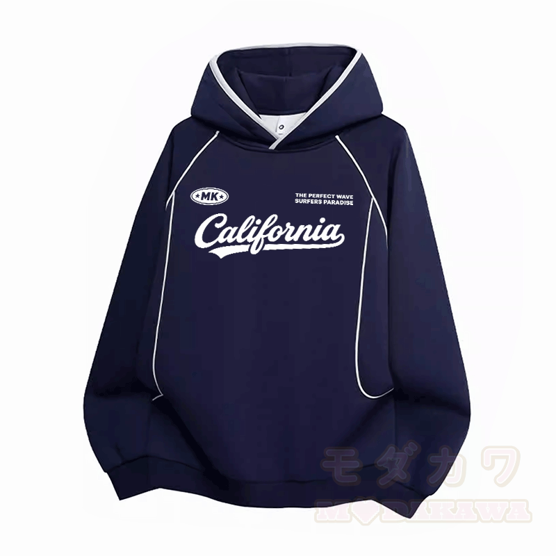 Modakawa Oversize-Pullover-Hoodie mit kalifornischem Grafikmuster und Raglanärmeln - Purpurblau - 3XL - image 4