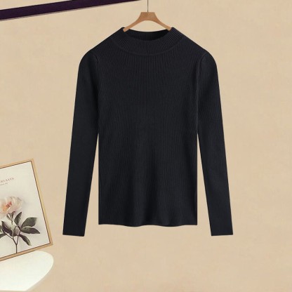 Schwarzes Top mit Kreuzstrickmuster, karierter Meerjungfrauenrock, passendes Outfit - Top - XL - image 3