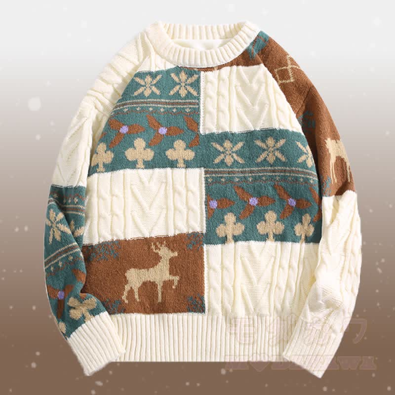 Zweiteiliger Pullover mit Farben -Fleecefutter und Cordhose - Aprikosenpullover - 2XL - image 6