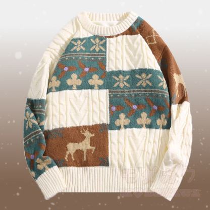 Zweiteiliger Pullover mit Farben -Fleecefutter und Cordhose - Aprikosenpullover - 2XL - image 6