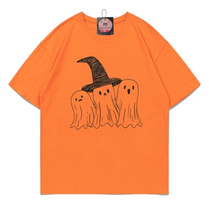 T-Shirt mit Geisterprint - Orange - 5XL - image 4