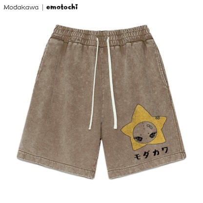 Verspielte Shorts mit Sterngrafik im Vintage-Look - Braun - 3XL - image 5