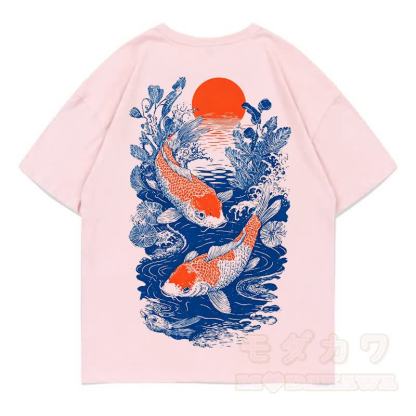 MODAKAWA Print Loose Summer Kurzarm-T-Shirt - Rosa - 5XL - image 6