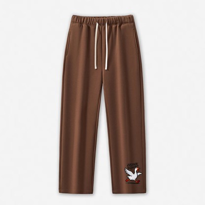 HONK SQUAD Running Goose Graphic Freizeithose - Brown - 5XL - image 10