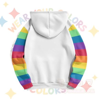 Zeig deine Farben! Modakawa Pullover-Hoodie mit Regenbogen-Geparden-Modikation - image 4