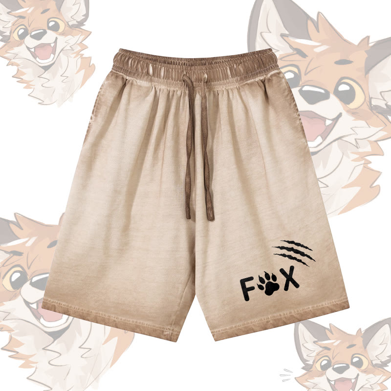 FOX Graphic Modakawa Shorts aus 100 % Baumwolle mit Farbverlauf im Vintage-Waschungs-Look - Khaki - 5XL - image 2
