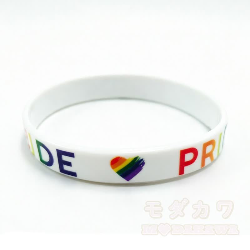 Regenbogen-Pride-Armband - Weiß - image 8