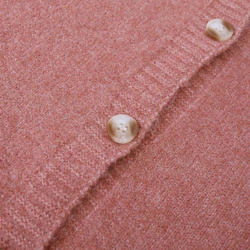 Strickoberteil, Schal, Rock, Strickjacke, vierteiliges Set - image 8