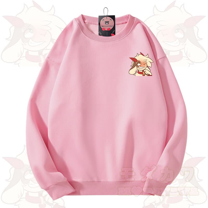 MODAKAWA X zarckets Schaf-Grafik Unisex-Sweatshirt - Rosa - 3XL - image 10
