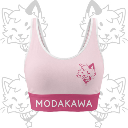 Kitty Graphic Crop Tank Sport Top Shorts Bikini Modakawa Matching Outfit - Pink Top - 5XL - image 5