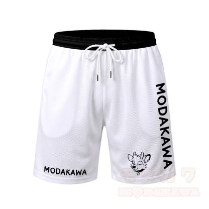 MODAKAWA X popipeko Herren-Sport-T-Shirt mit Hirschmotiv und passender Shorts mit Kordelzug - Weiße Shorts - 5XL - image 10