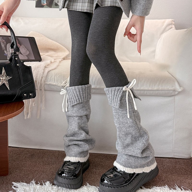 Süße Schleifenstricksocken - image 11