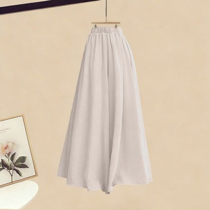 Gürtel, Strickpulloverkleid, weit geschnittene Hose, passender Rock - Pantskirt - XL - image 3