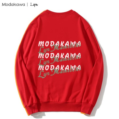 MODAKAWA X Lyn COLLISION COURSE Sweatshirt mit rundem Kragen und Kitty-Girl-Print - image 6