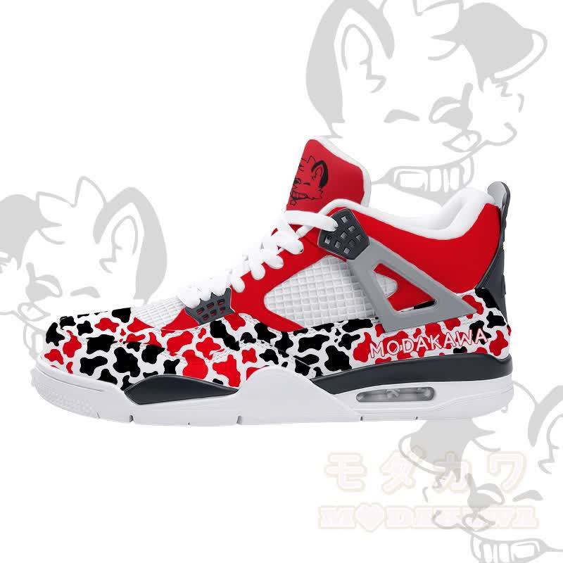 MODAKAWA X popipeko Puppy Camo Graphic Schnür-Sportschuhe mit Luftpolsterung - Rot - 48 - image 5