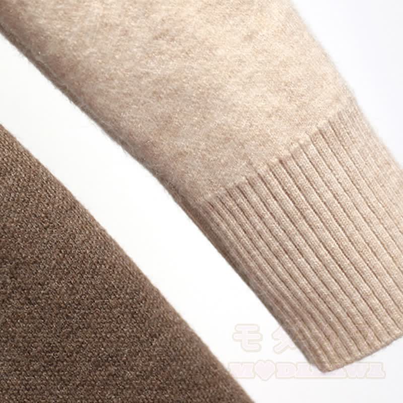 Spitzenstrickgürtel-Pulloverkleid - image 5