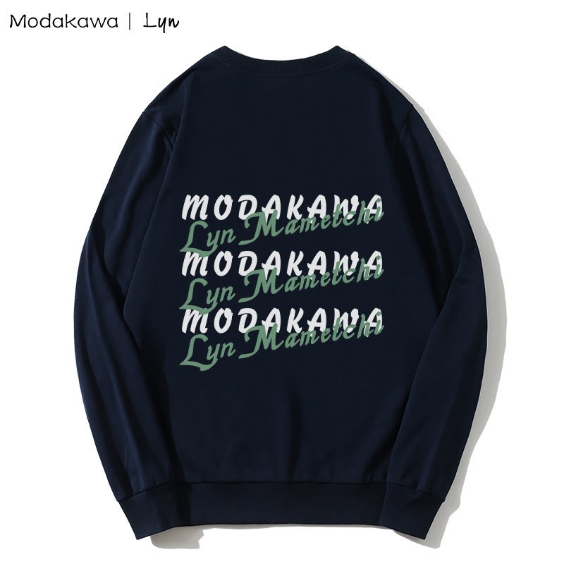 MODAKAWA X Lyn COLLISION COURSE Sweatshirt mit rundem Kragen und Kitty-Girl-Print - image 5