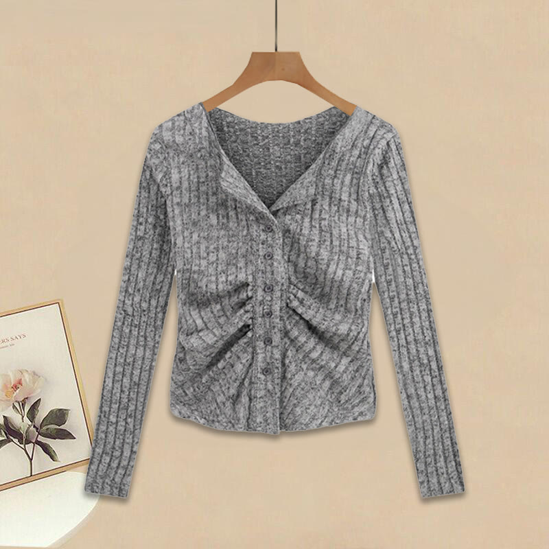 Zweiteiliger Pullover mit Kreuzstrickmuster und Hose mit weitem Bein - image 7