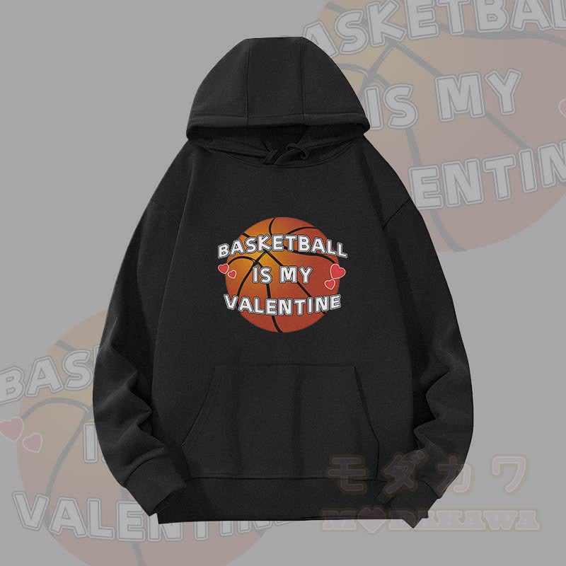 MODAKAWA BASKETBALL IS MY VALENTINE Grafik-Hoodie (schwer) - Schwarz - 2XL - image 4