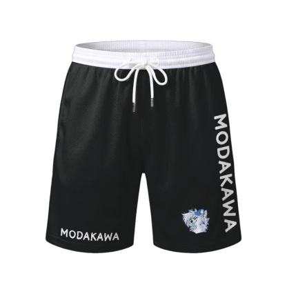 MODAKAWA X Space Wink Barker Graphic Herren-Sport-T-Shirt, Shorts mit Kordelzug und passendem Outfit - Black Shorts - 5XL - image 11
