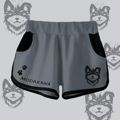MODAKAWA Gradient Smiling Koda Graphic Shorts - Dark Grey - 5XL - image 7