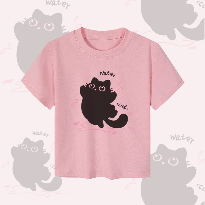 MODAKAWA Lustiges Oberteil mit schwarzer Katze und Grafik für Paare - Сгор Тор - Pink - 5XL - image 6
