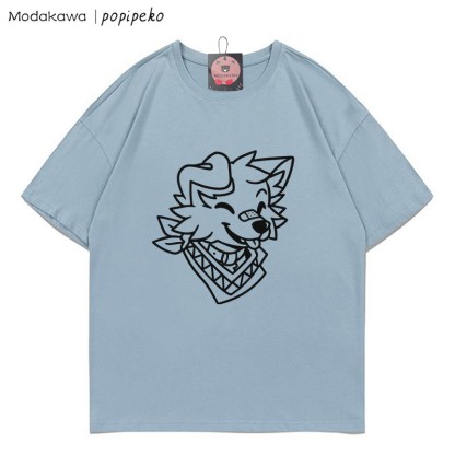 MODAKAWA X popipeko Welpenprint T-Shirt - Blue - 5XL - image 5