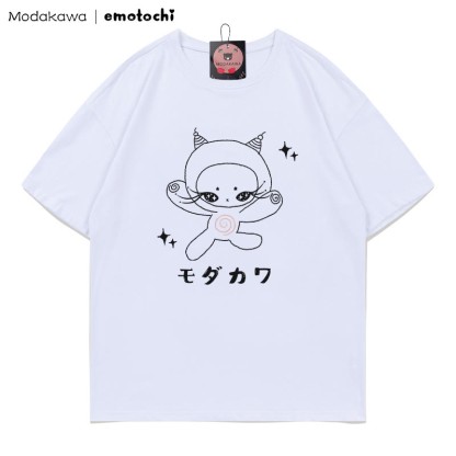 MODAKAWA X emotochi Kitty Star Print T-Shirt - White - 5XL - image 4